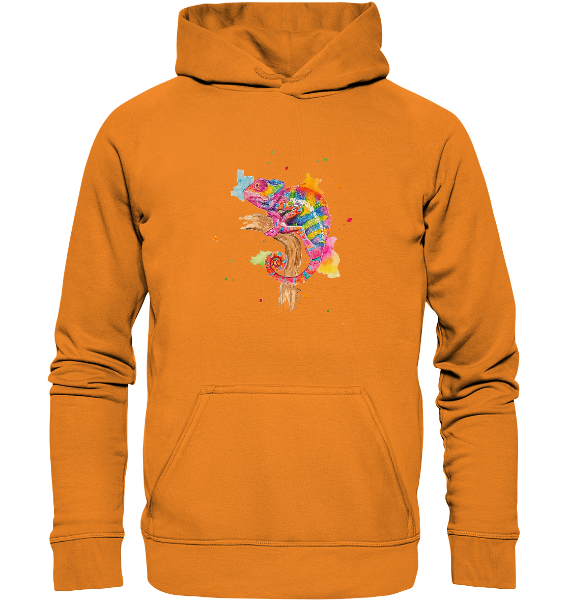 Buntes Chamäleon  - Basic Unisex Hoodie