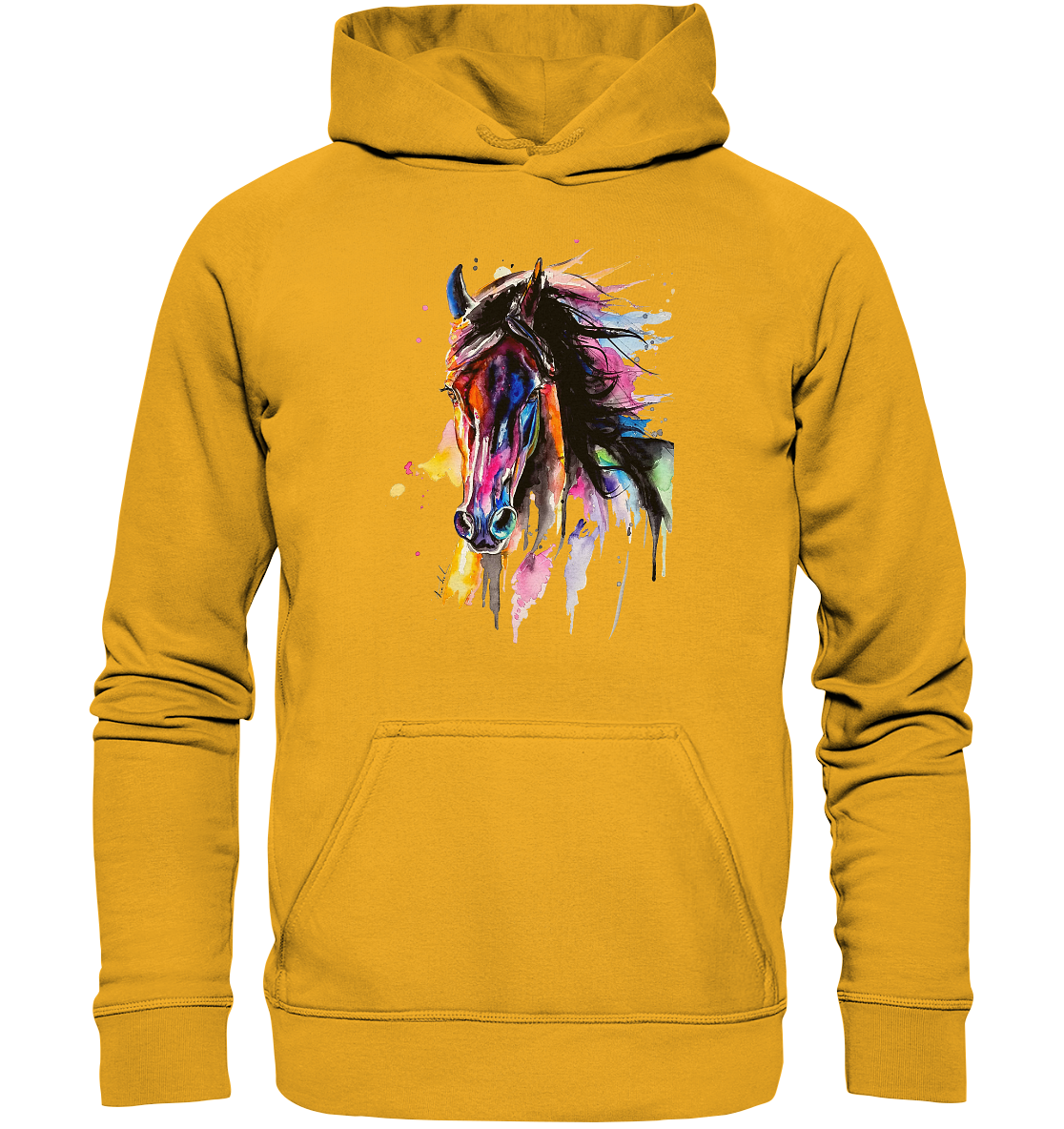 Schwarzes Pferd - Basic Unisex Hoodie