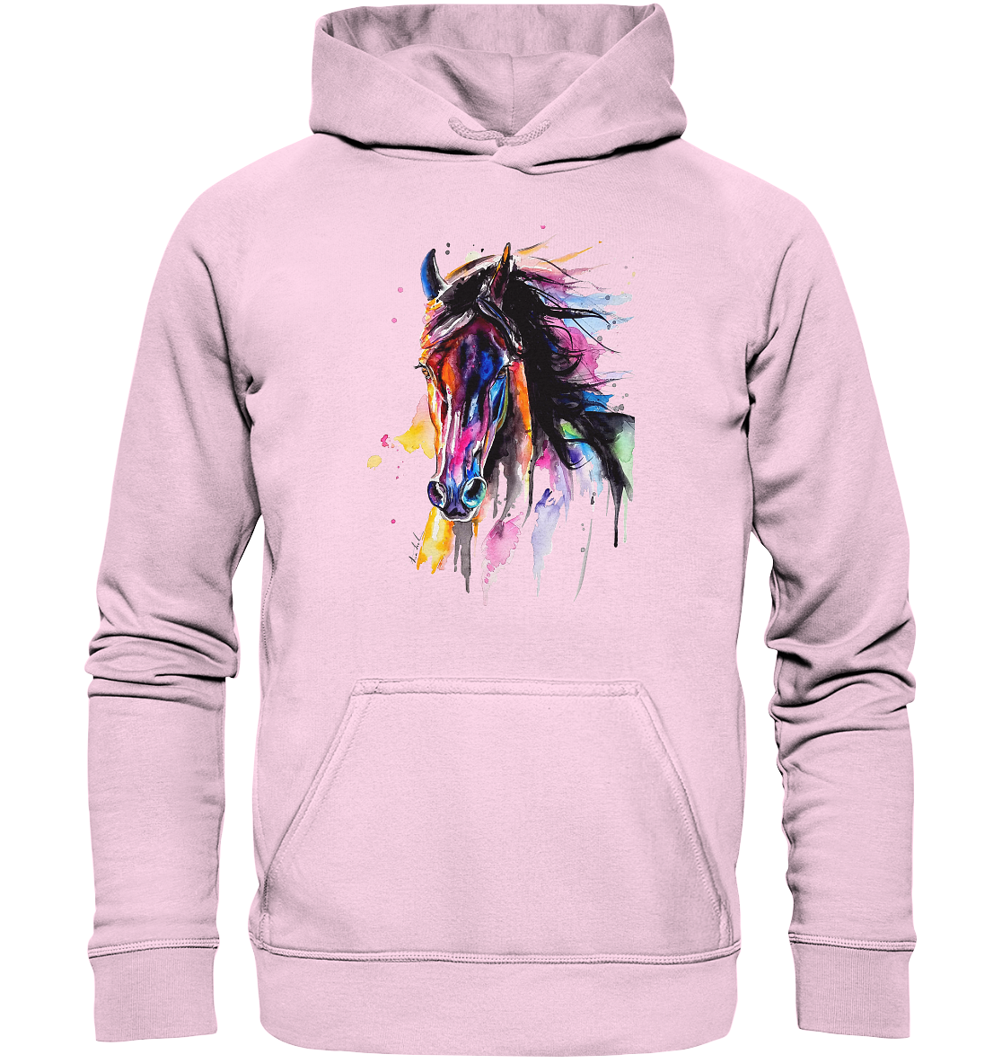 Schwarzes Pferd - Basic Unisex Hoodie