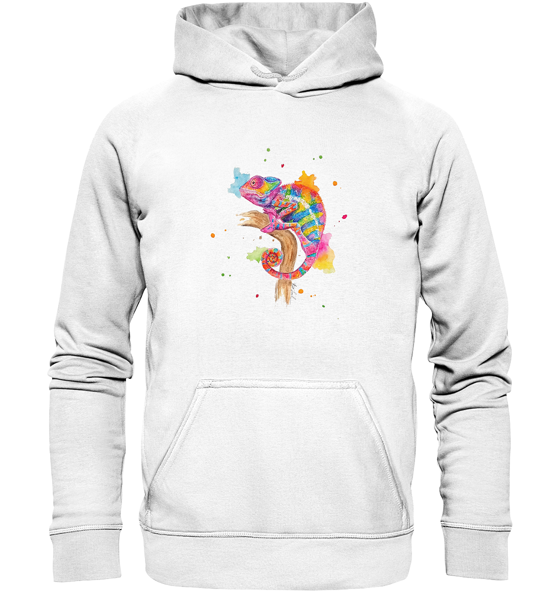 Buntes Chamäleon  - Basic Unisex Hoodie