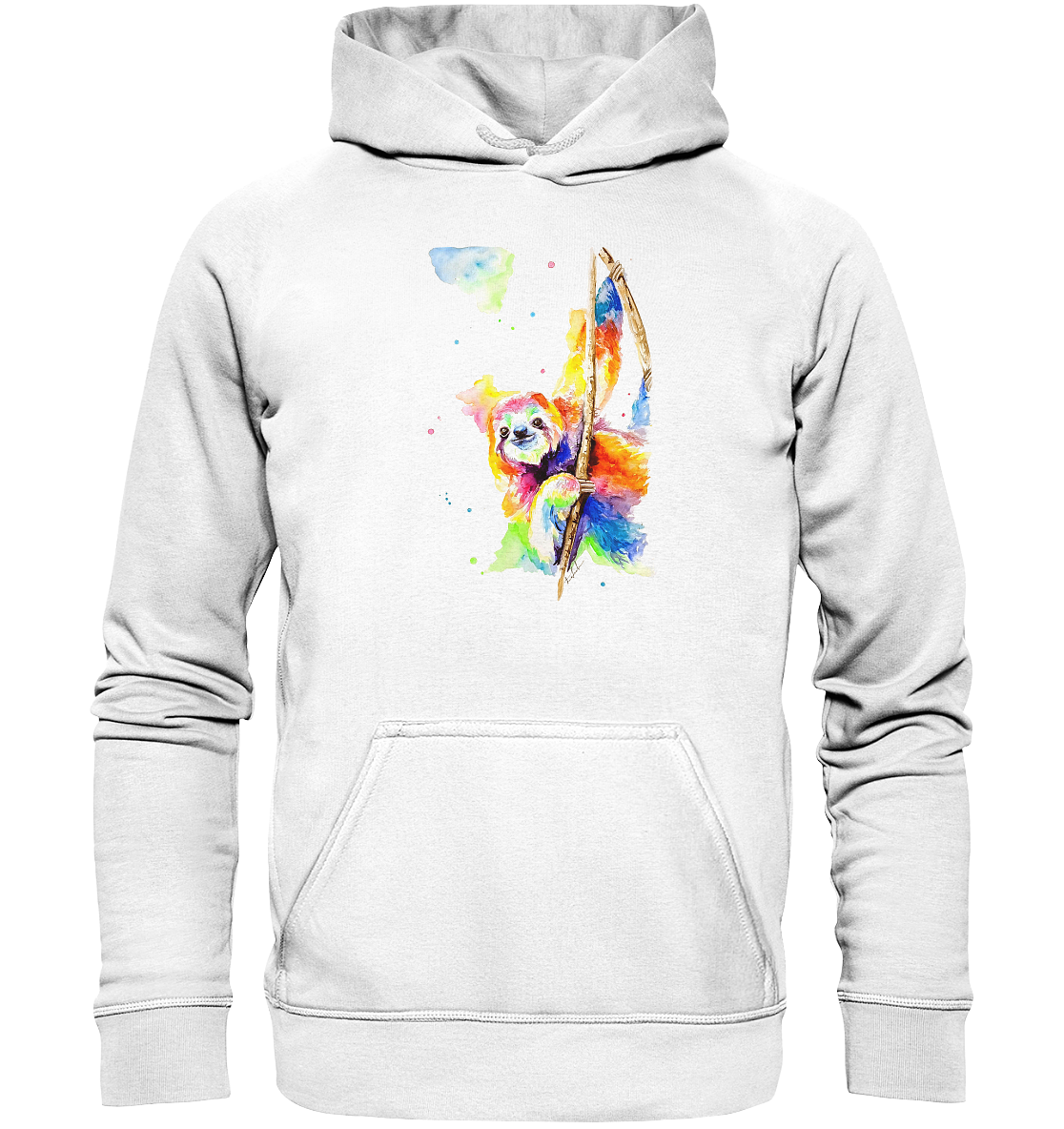 Buntes Faultier - Basic Unisex Hoodie