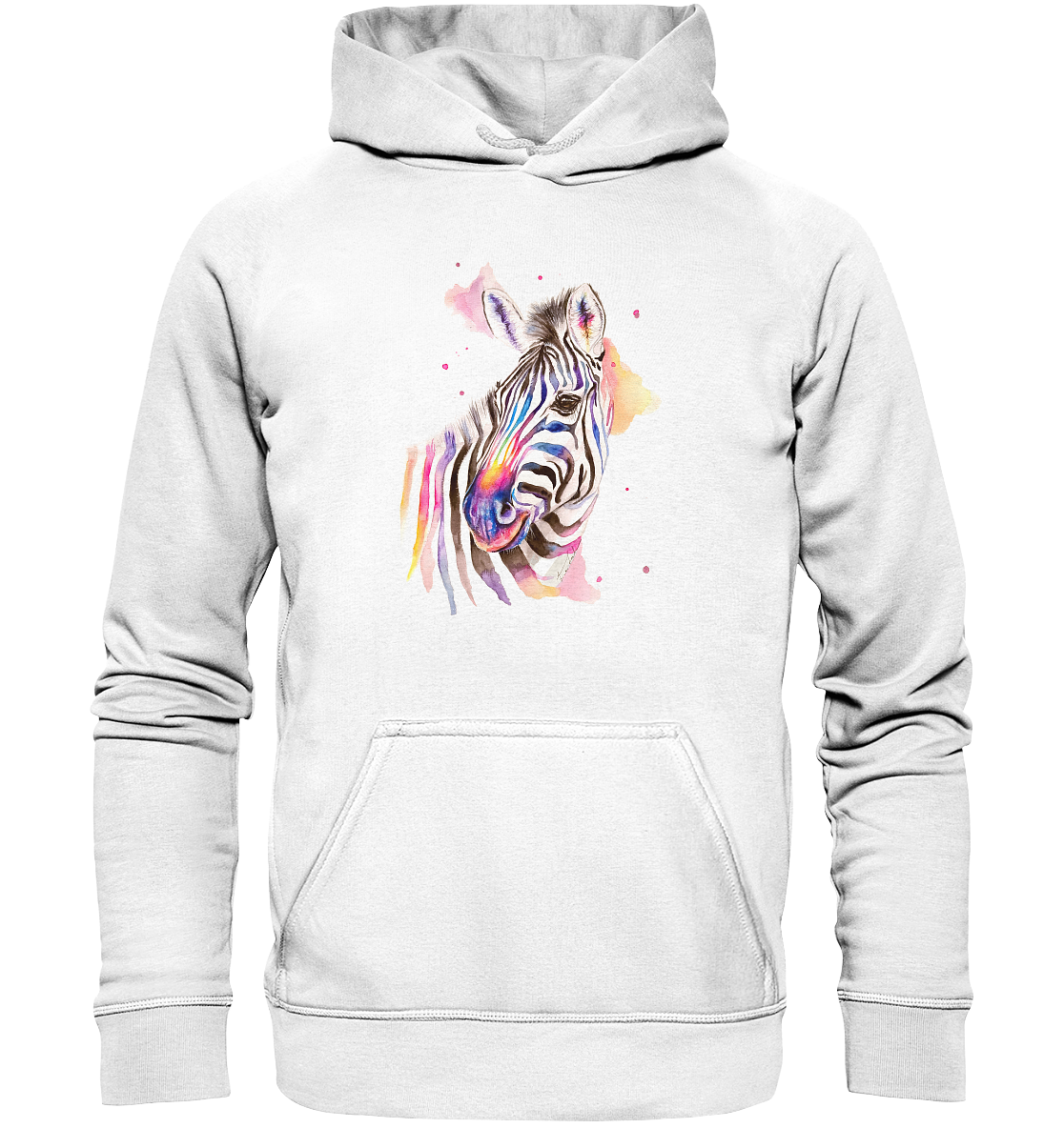 Buntes Zebra - Basic Unisex Hoodie