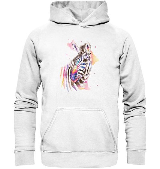 Buntes Zebra - Basic Unisex Hoodie