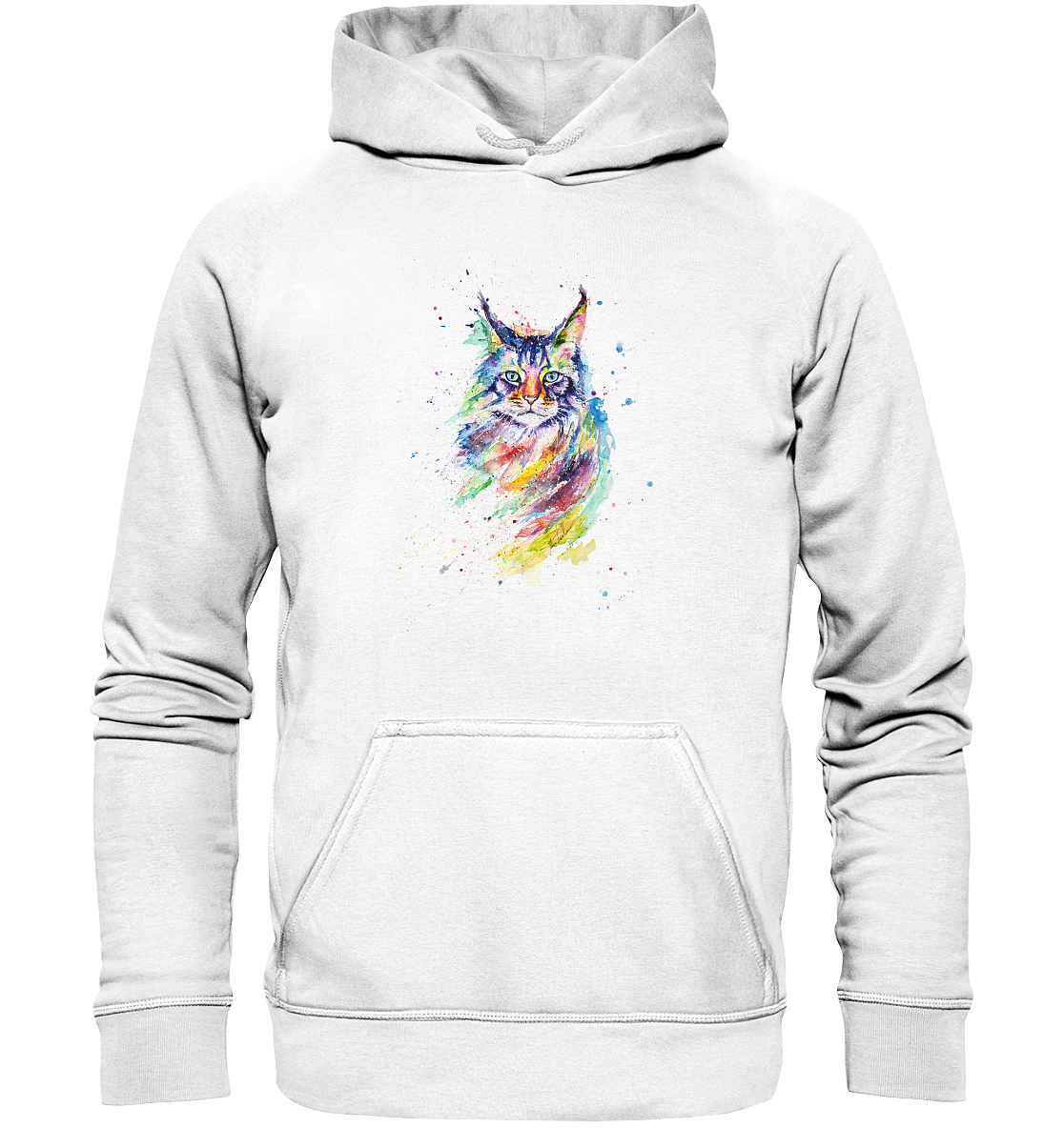 Bunte Katze - Basic Unisex Hoodie