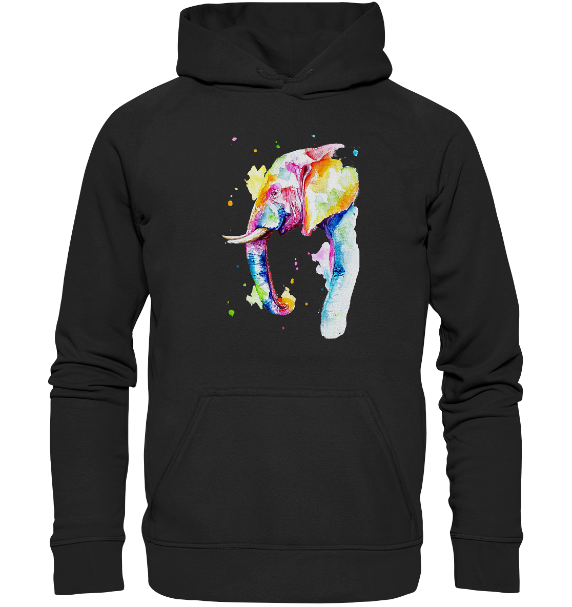 Bunter Elefant - Basic Unisex Hoodie XL