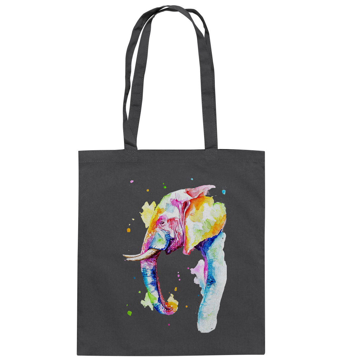 Bunter Elefant - Baumwolltasche