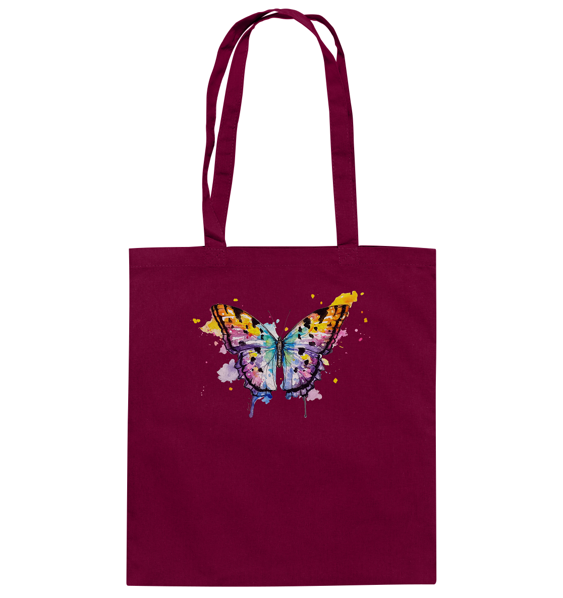 Bunter Schmetterling - Baumwolltasche