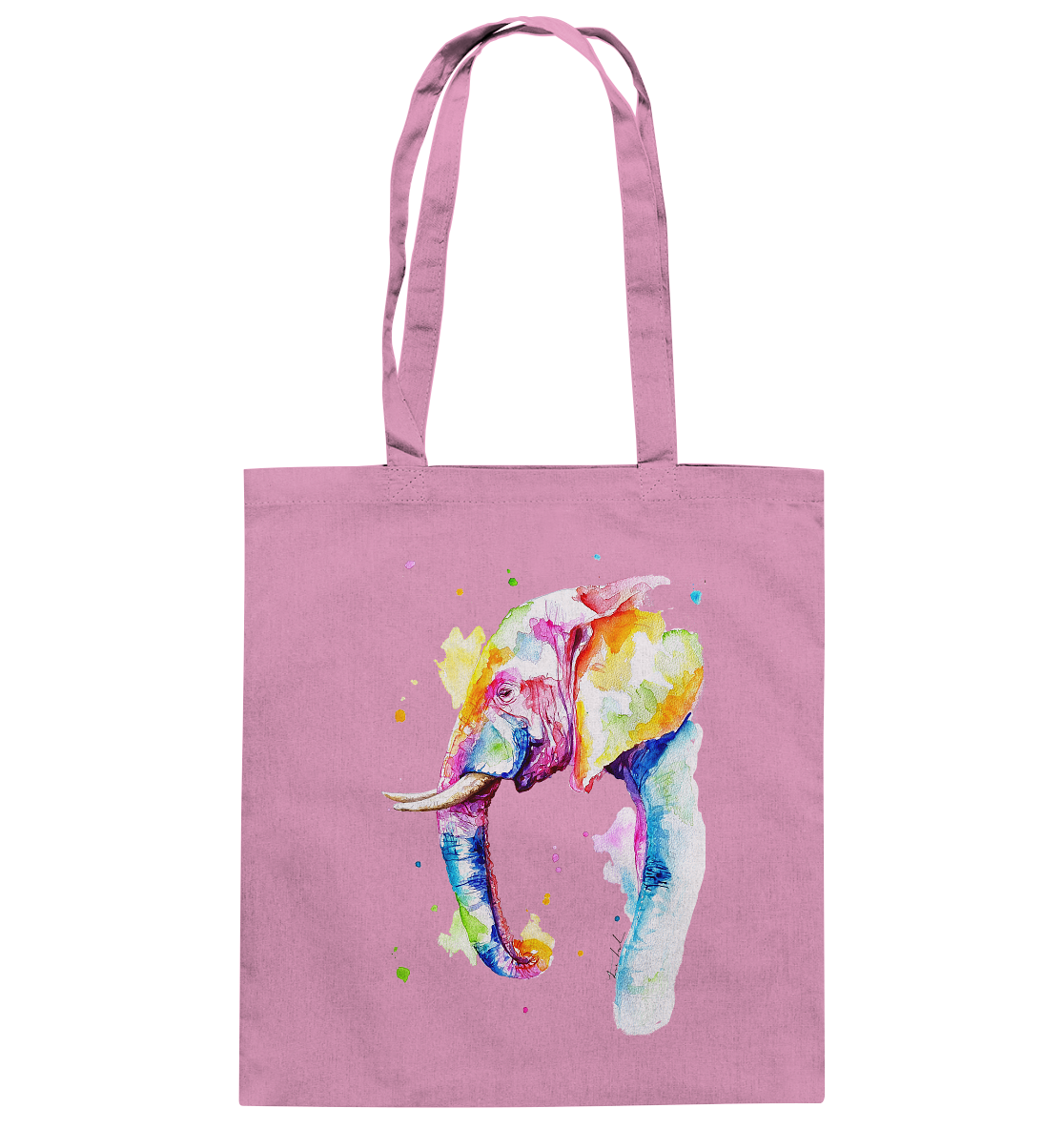 Bunter Elefant - Baumwolltasche