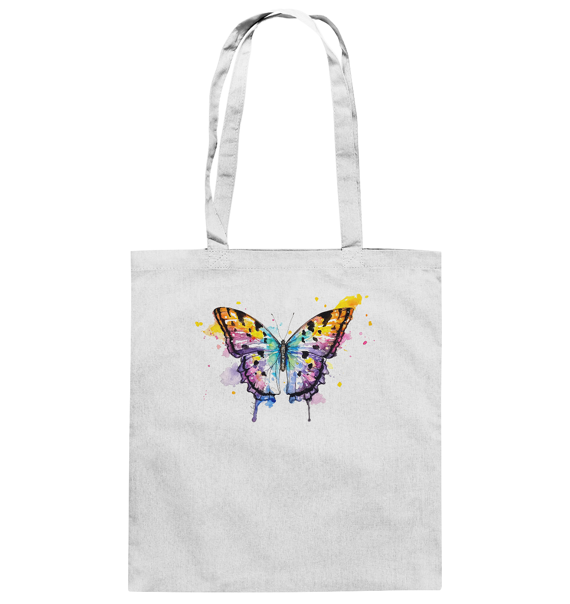 Bunter Schmetterling - Baumwolltasche