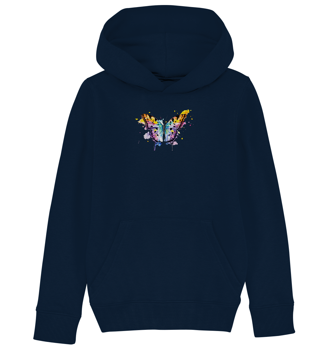 Bunter Schmetterling - Kids Organic Hoodie