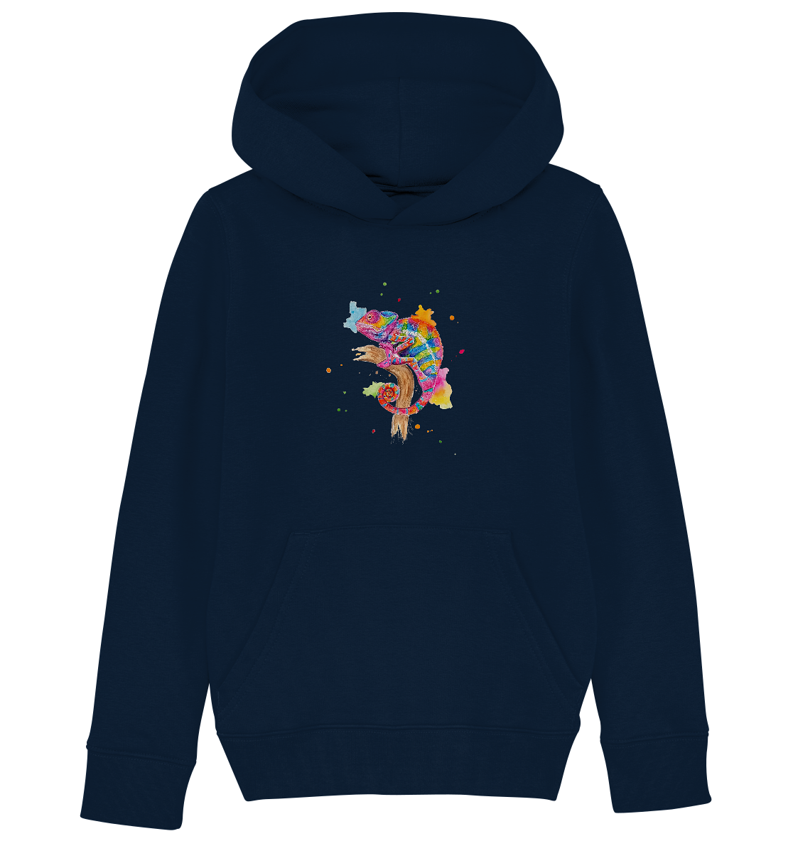 Buntes Chamäleon  - Kids Organic Hoodie