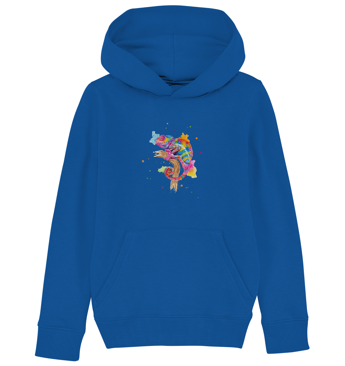 Buntes Chamäleon  - Kids Organic Hoodie