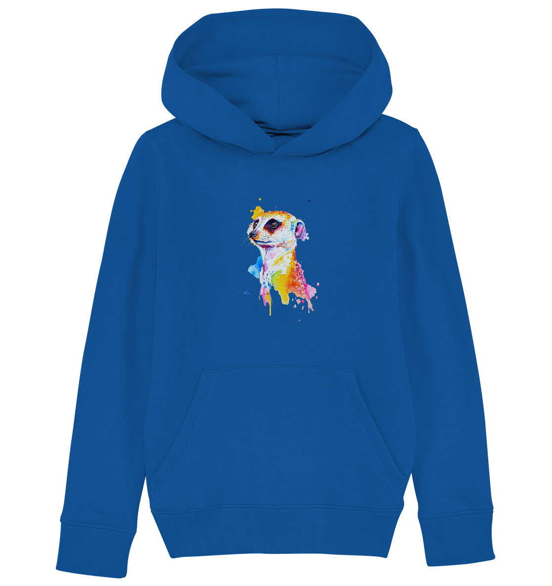 Motiv farbenfrohes Erdmännchen - Kids Organic Hoodie