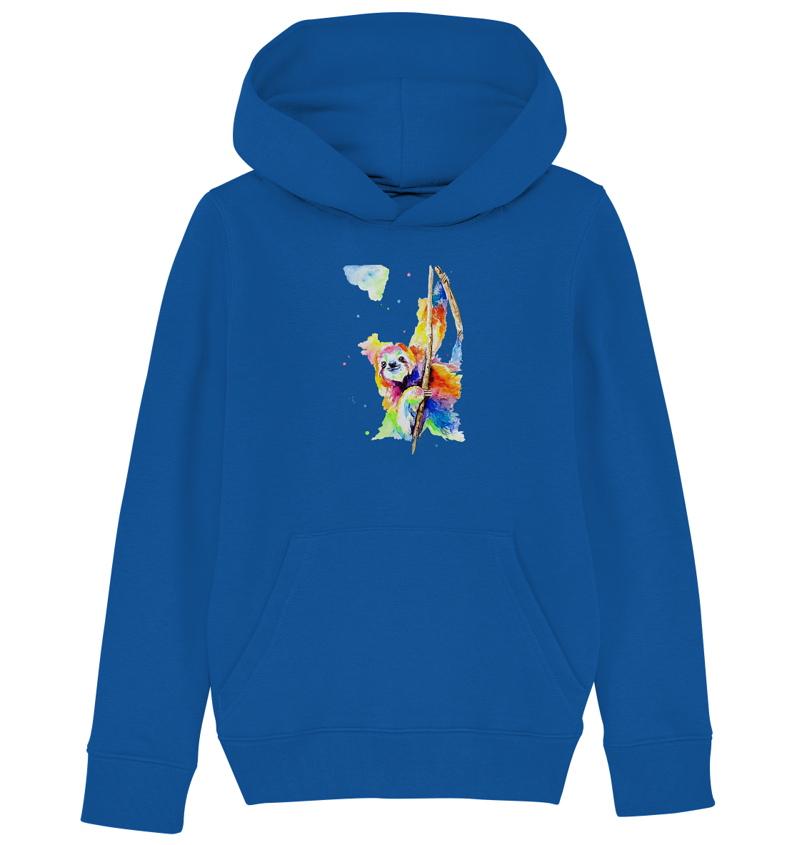 Buntes Faultier - Kids Organic Hoodie