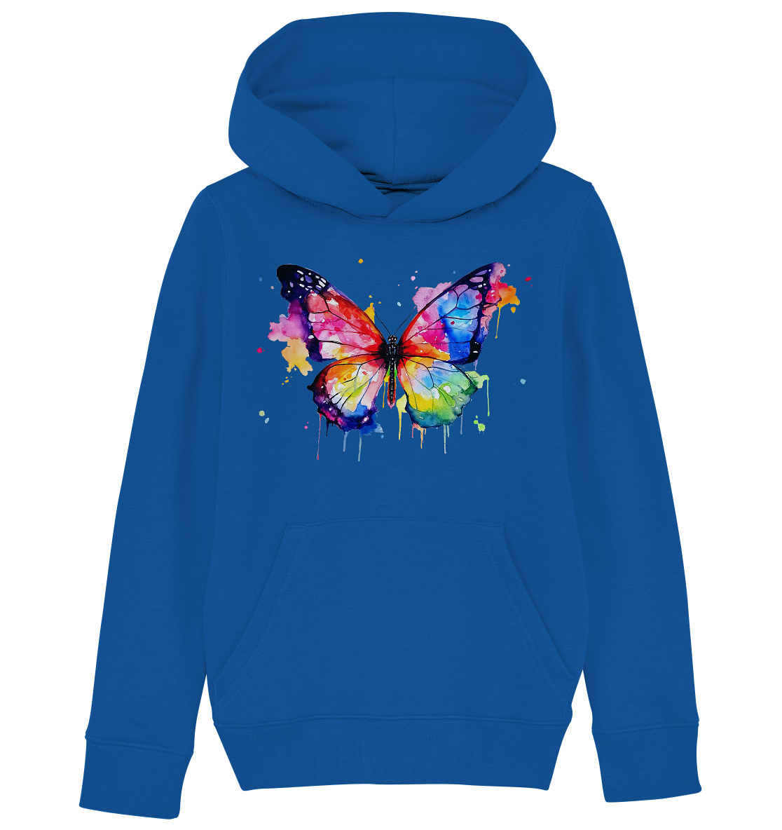 Motiv farbenfroher Schmetterling - Kids Organic Hoodie