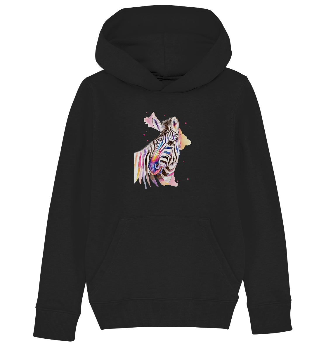 Buntes Zebra - Kids Organic Hoodie