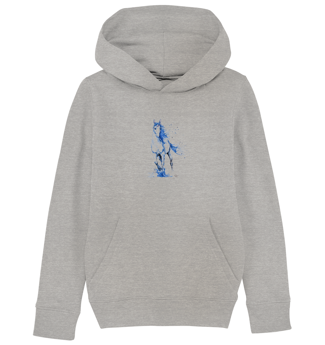 Blaues Einhorn - Kids Organic Hoodie