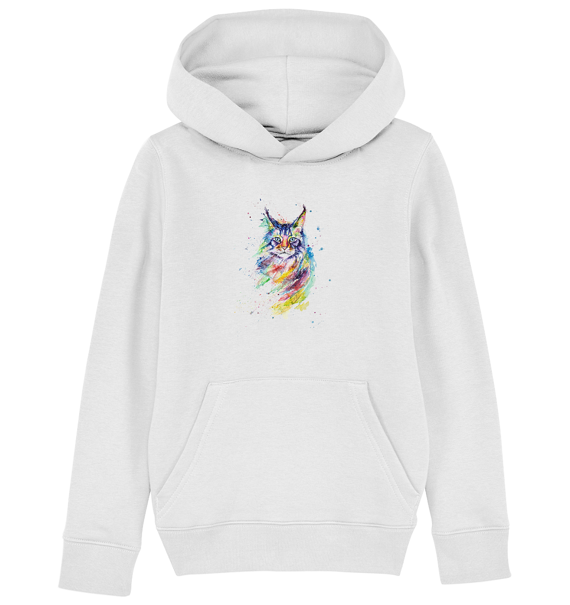 Bunte Katze - Kids Organic Hoodie