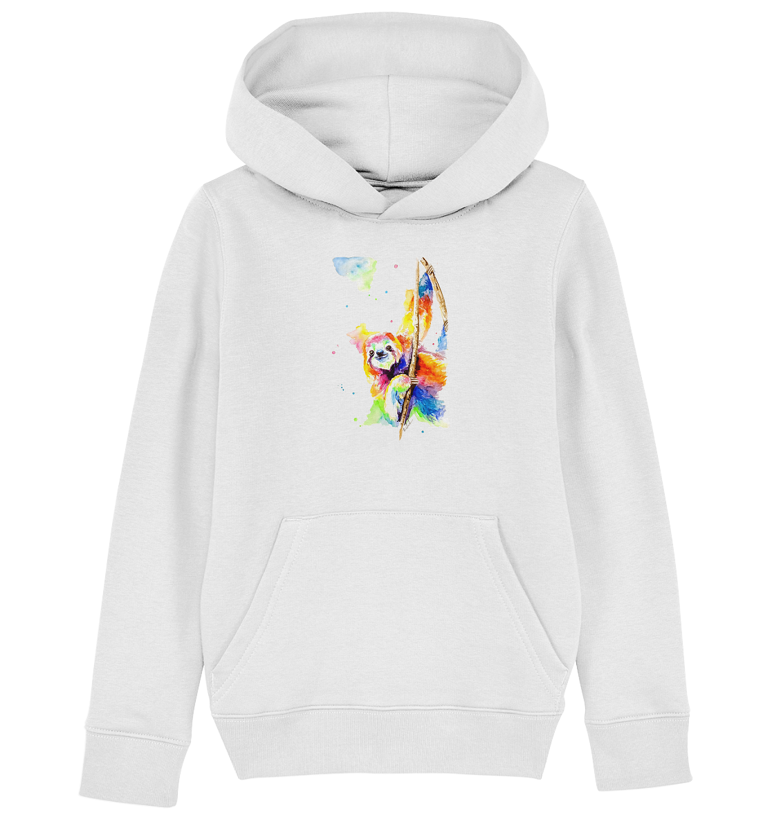 Buntes Faultier - Kids Organic Hoodie