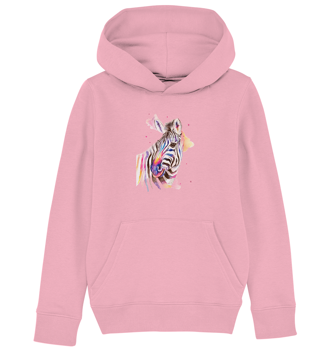 Buntes Zebra - Kids Organic Hoodie