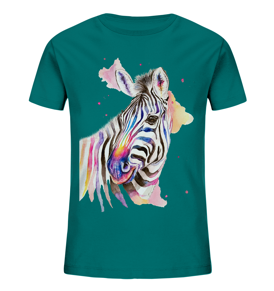 Buntes Zebra - Kids Organic Shirt