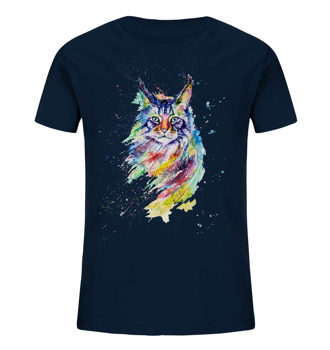 Bunte Katze - Kids Organic Shirt