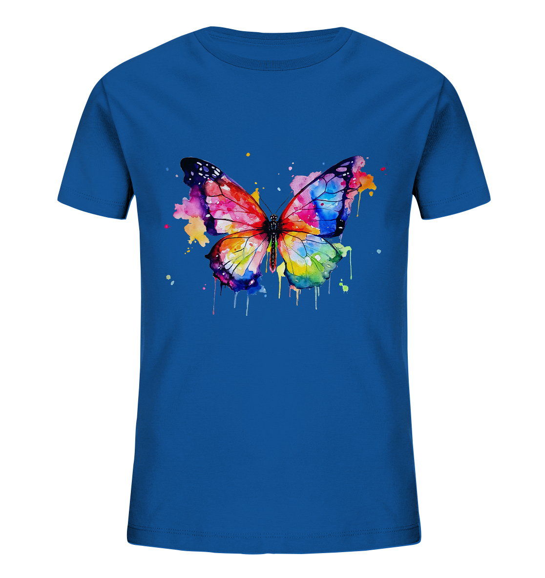 Motiv farbenfroher Schmetterling - Kids Organic Shirt