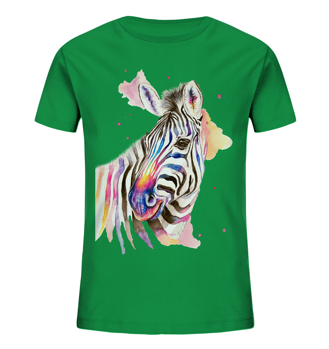 Buntes Zebra - Kids Organic Shirt