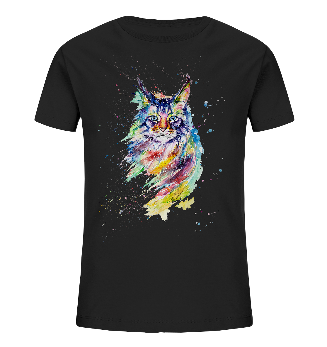 Bunte Katze - Kids Organic Shirt