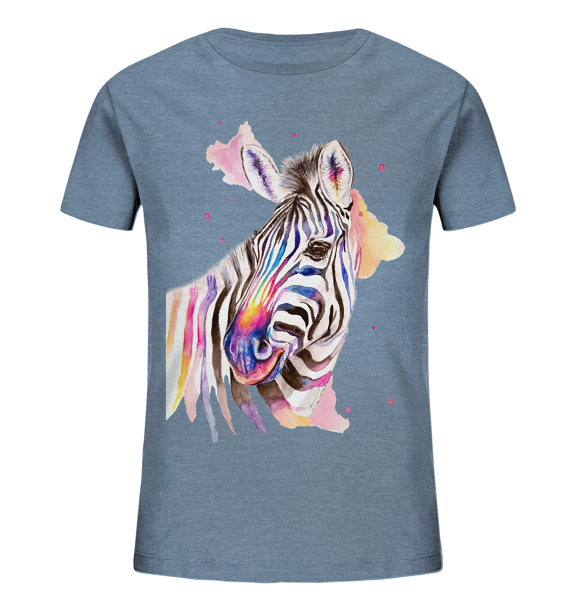 Buntes Zebra - Kids Organic Shirt