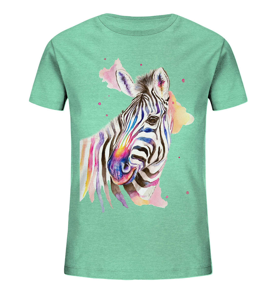 Buntes Zebra - Kids Organic Shirt