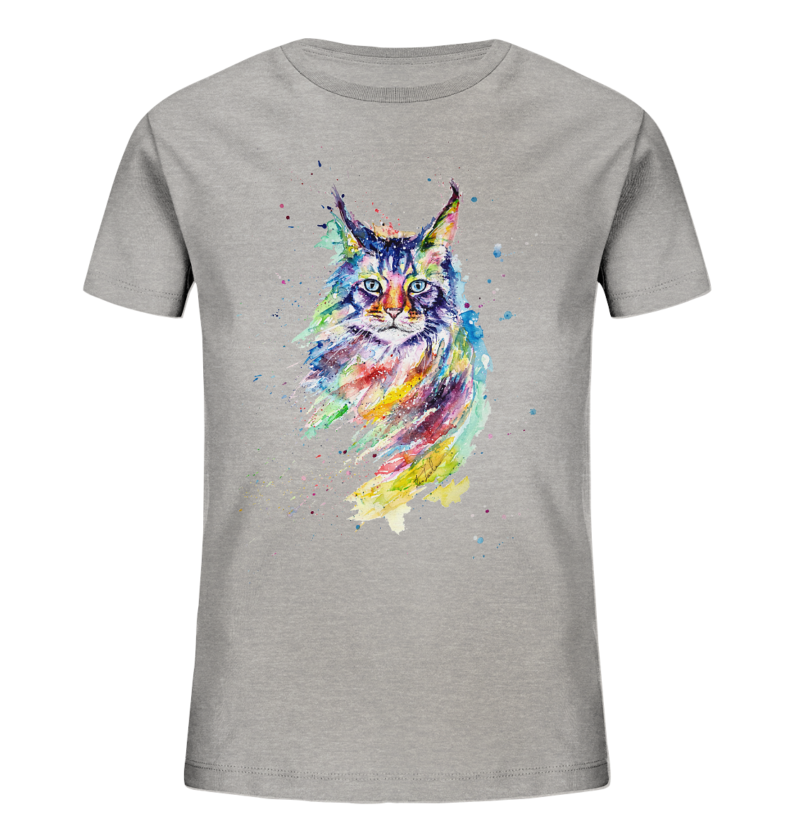 Bunte Katze - Kids Organic Shirt