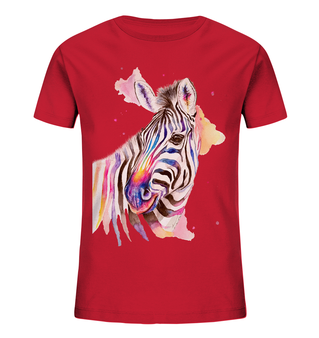 Buntes Zebra - Kids Organic Shirt