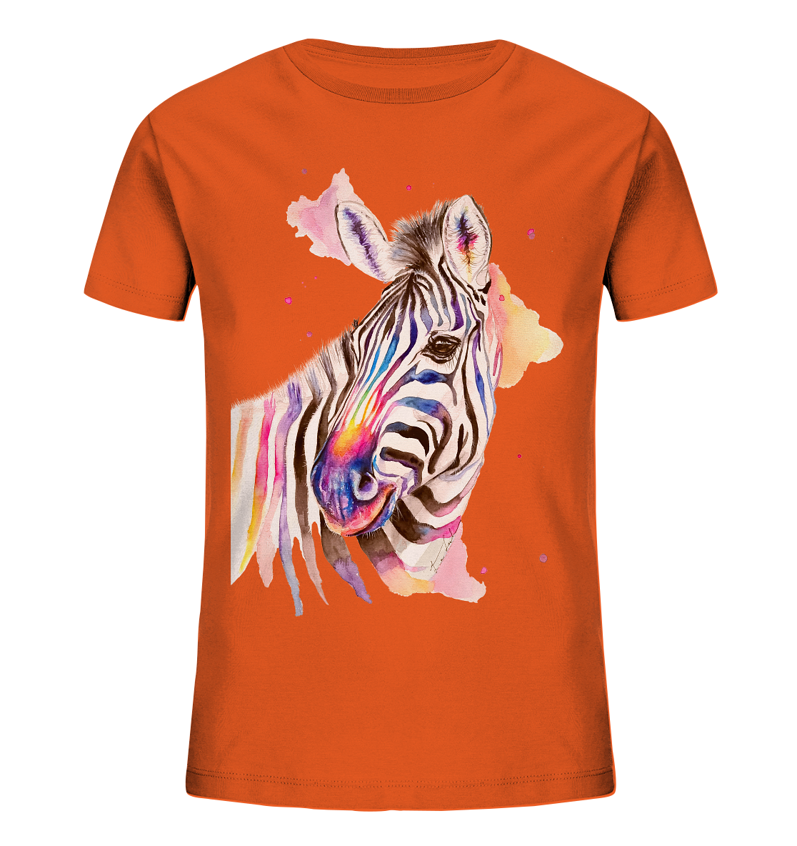 Buntes Zebra - Kids Organic Shirt