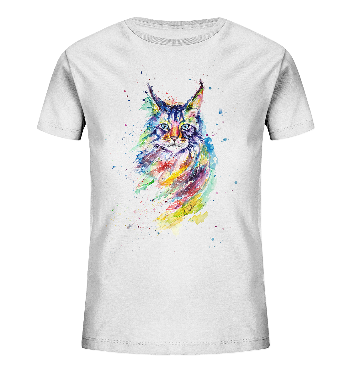 Bunte Katze - Kids Organic Shirt