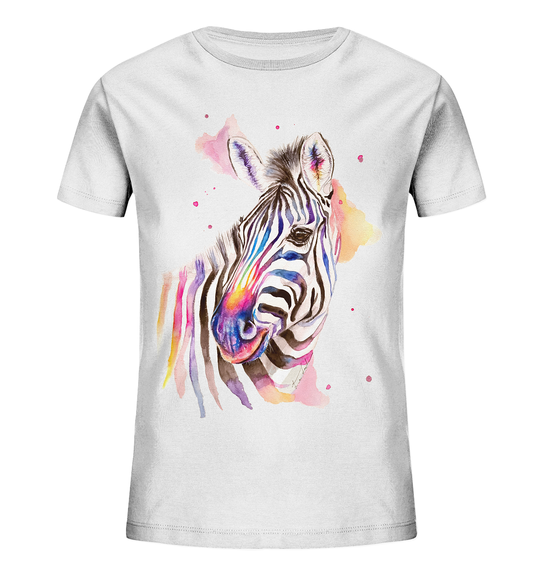 Buntes Zebra - Kids Organic Shirt