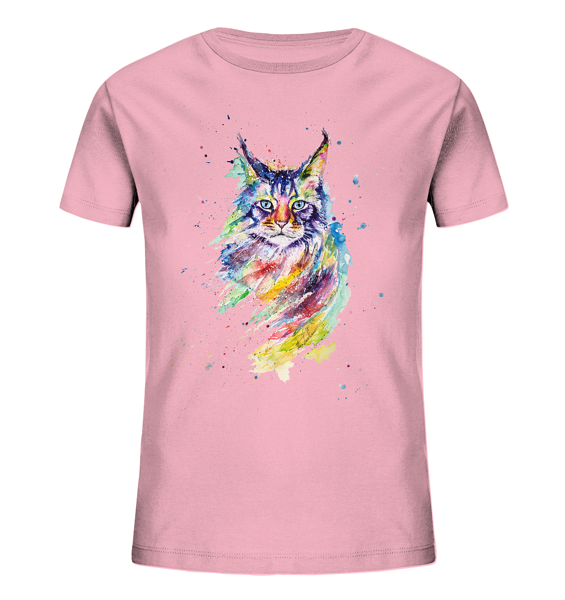 Bunte Katze - Kids Organic Shirt