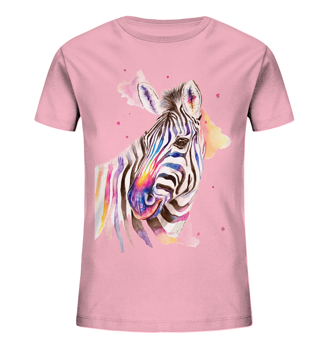 Buntes Zebra - Kids Organic Shirt