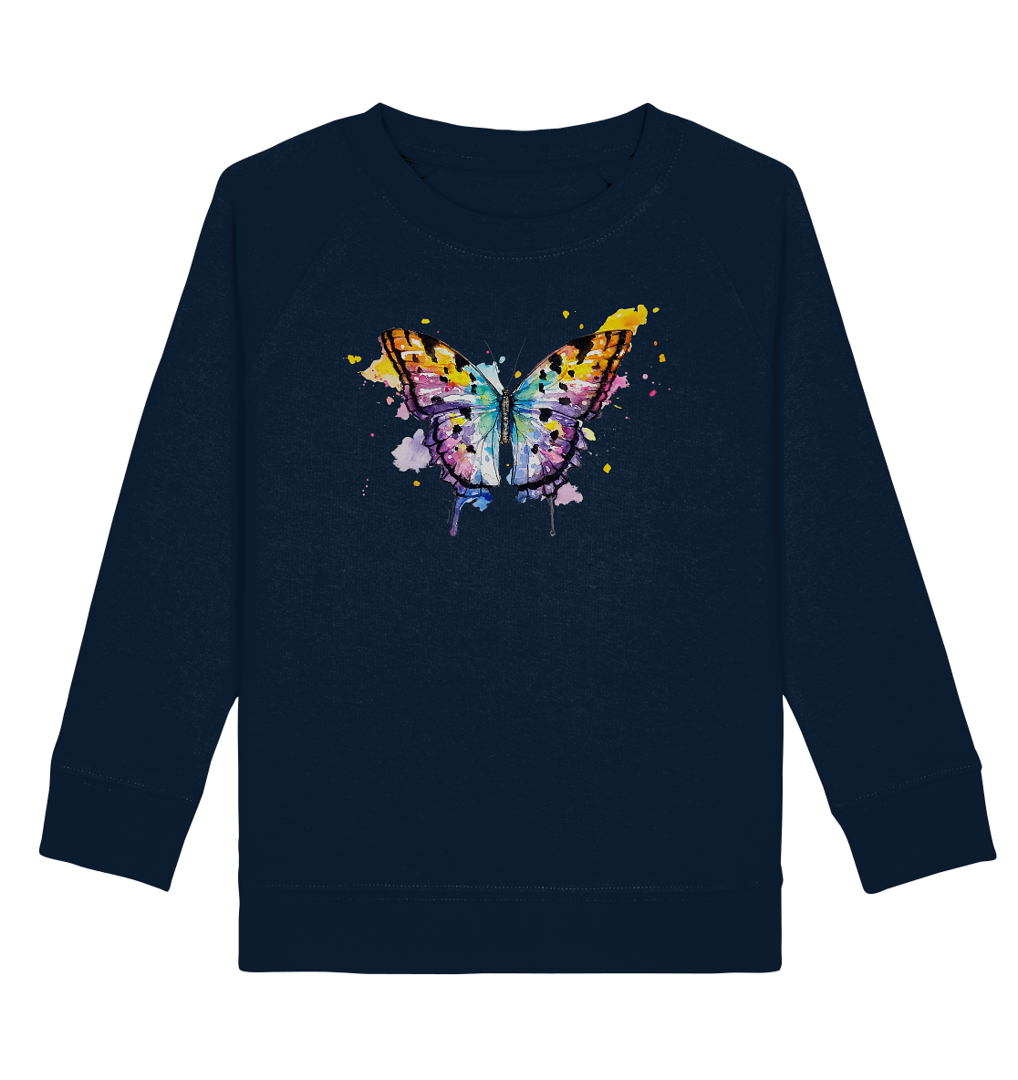 Bunter Schmetterling - Kids Organic Sweatshirt