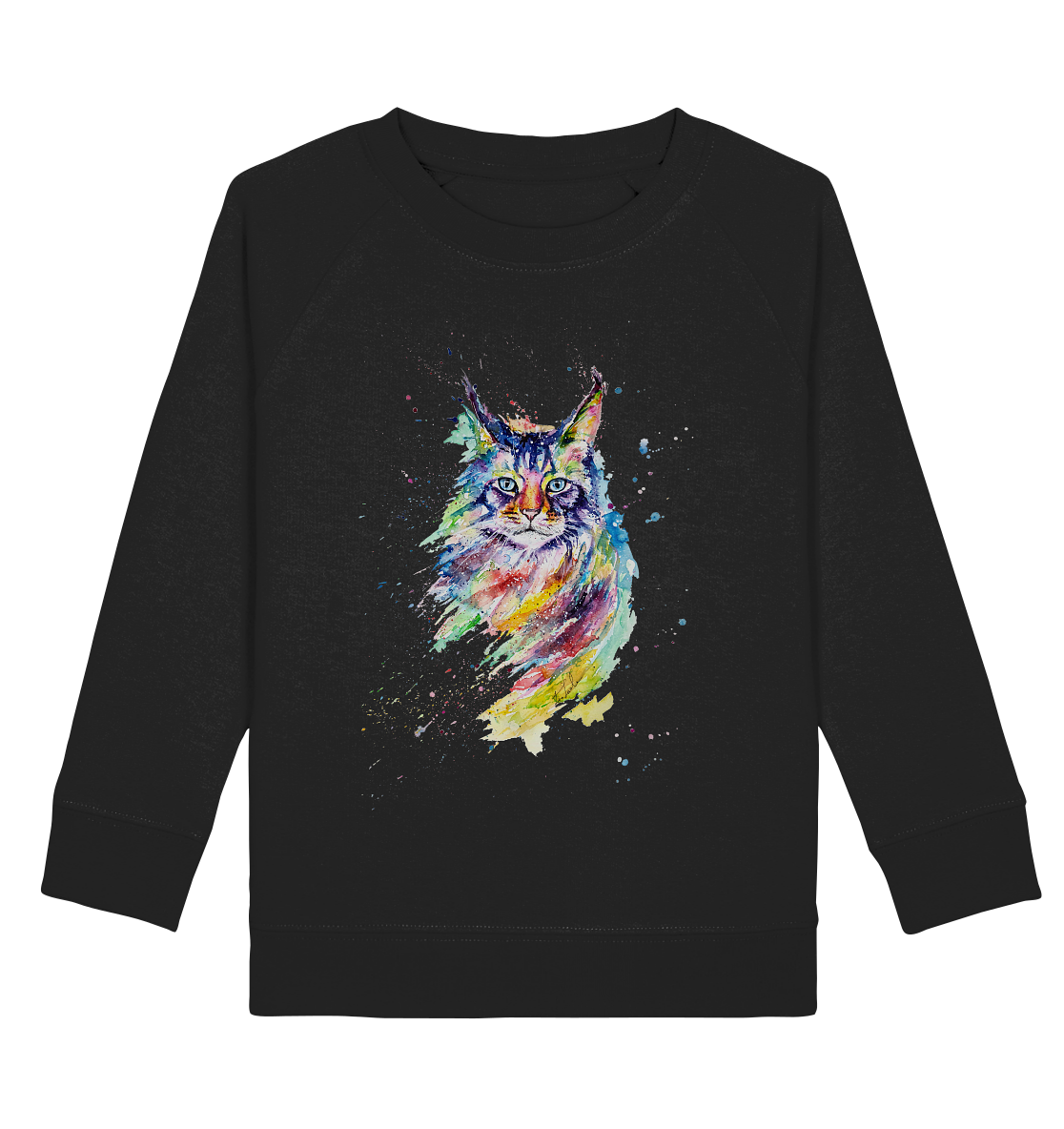 Bunte Katze - Kids Organic Sweatshirt