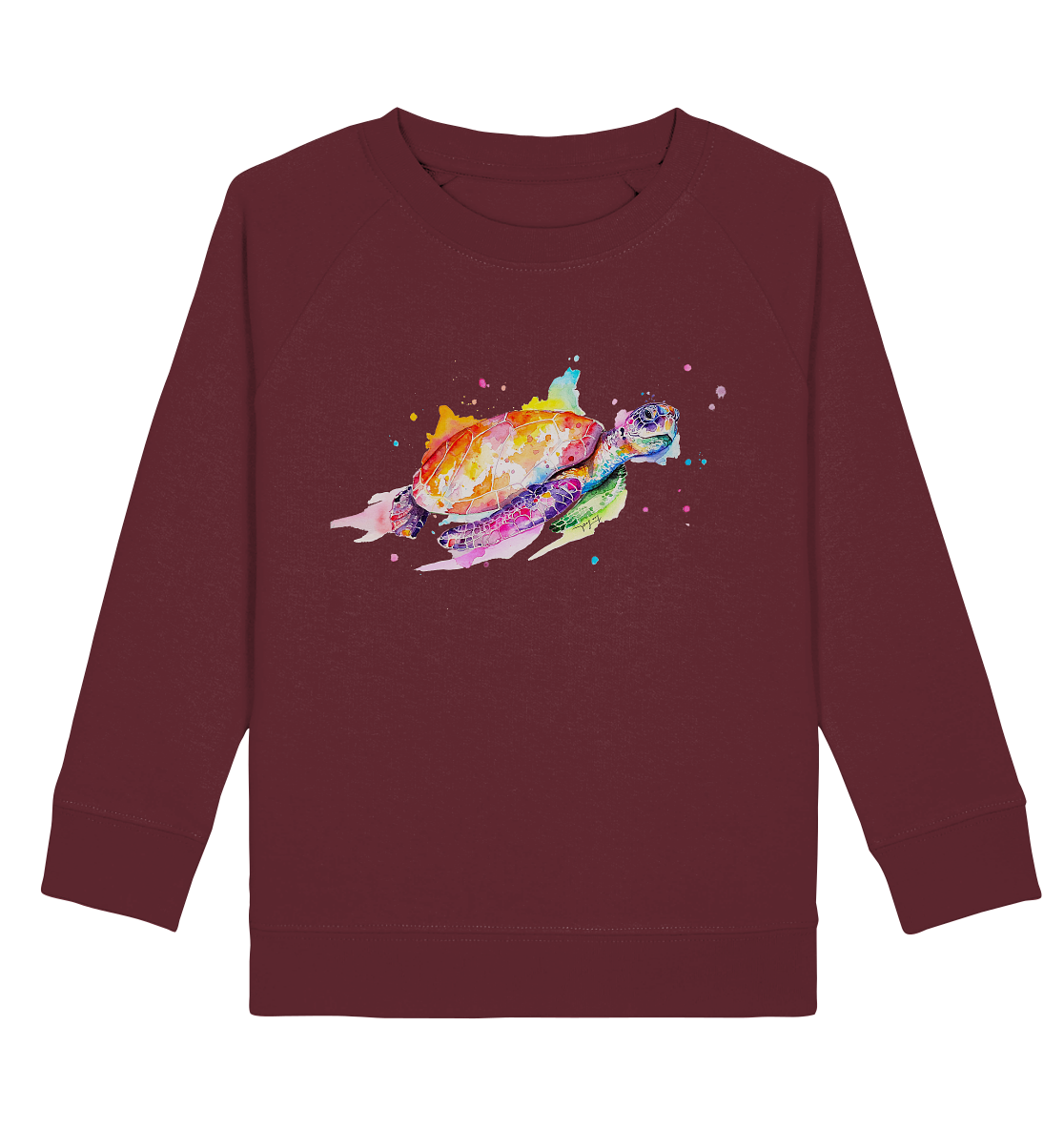 Bunte Meeresschildkröte - Kids Organic Sweatshirt