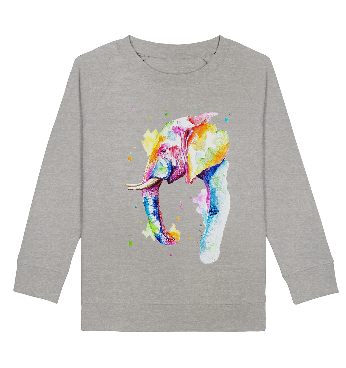 Bunter Elefant - Kids Organic Sweatshirt