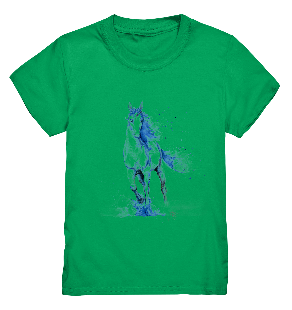 Blaues Einhorn - Kids Premium Shirt