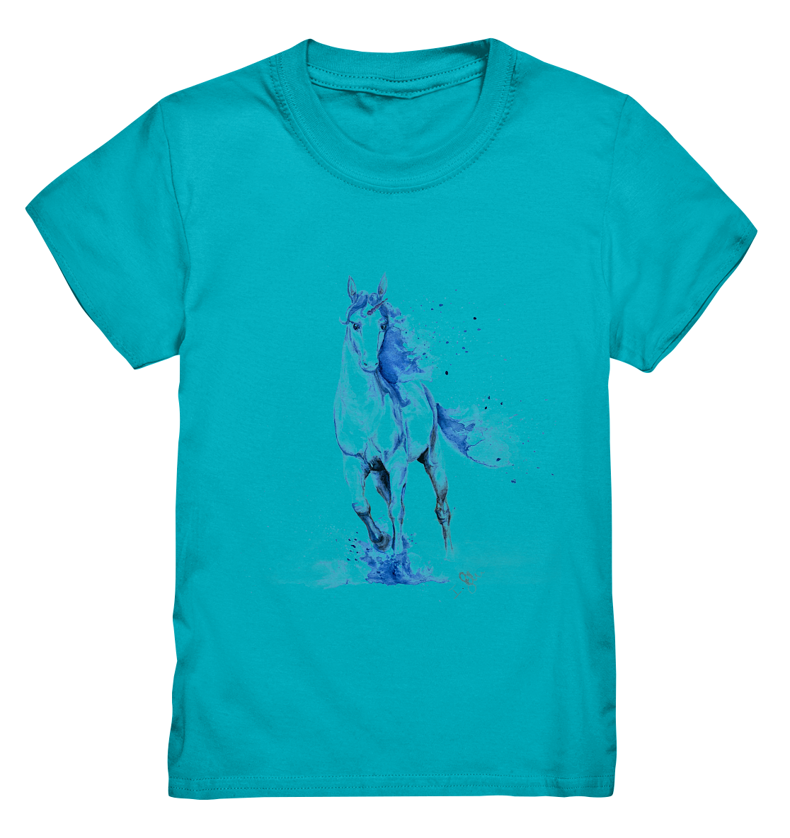 Blaues Einhorn - Kids Premium Shirt