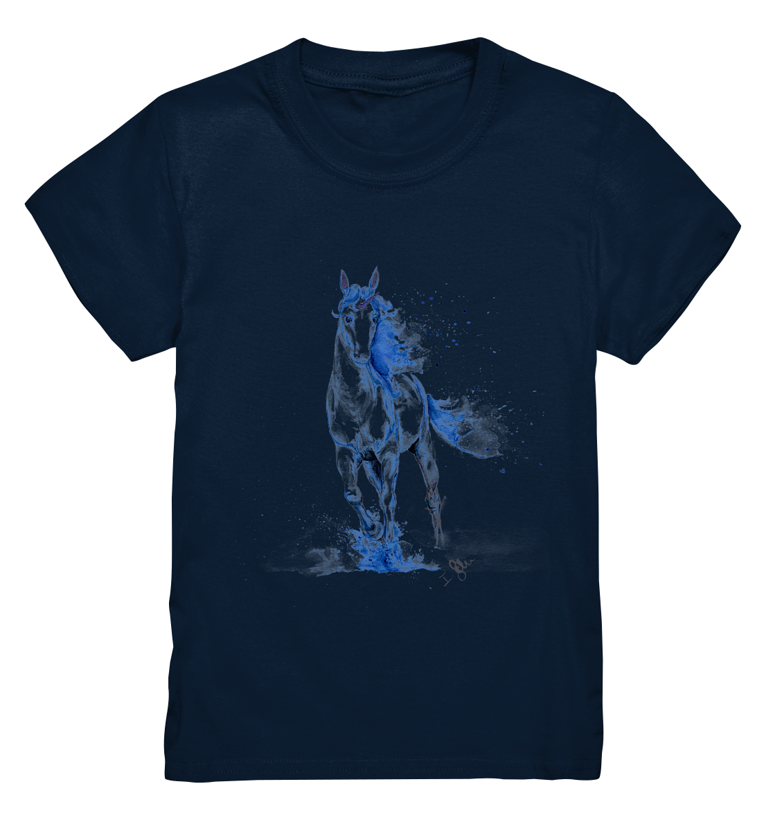 Blaues Einhorn - Kids Premium Shirt