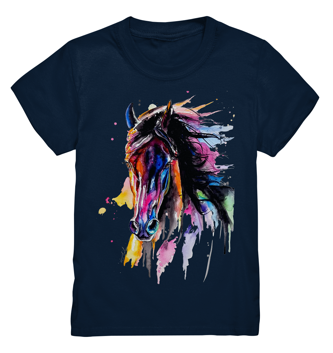 Schwarzes Pferd - Kids Premium Shirt