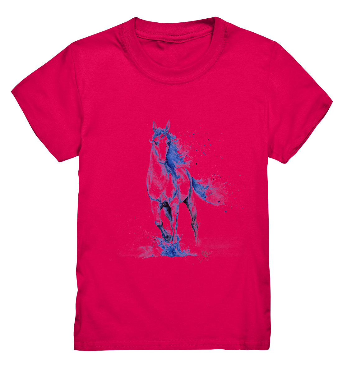 Blaues Einhorn - Kids Premium Shirt