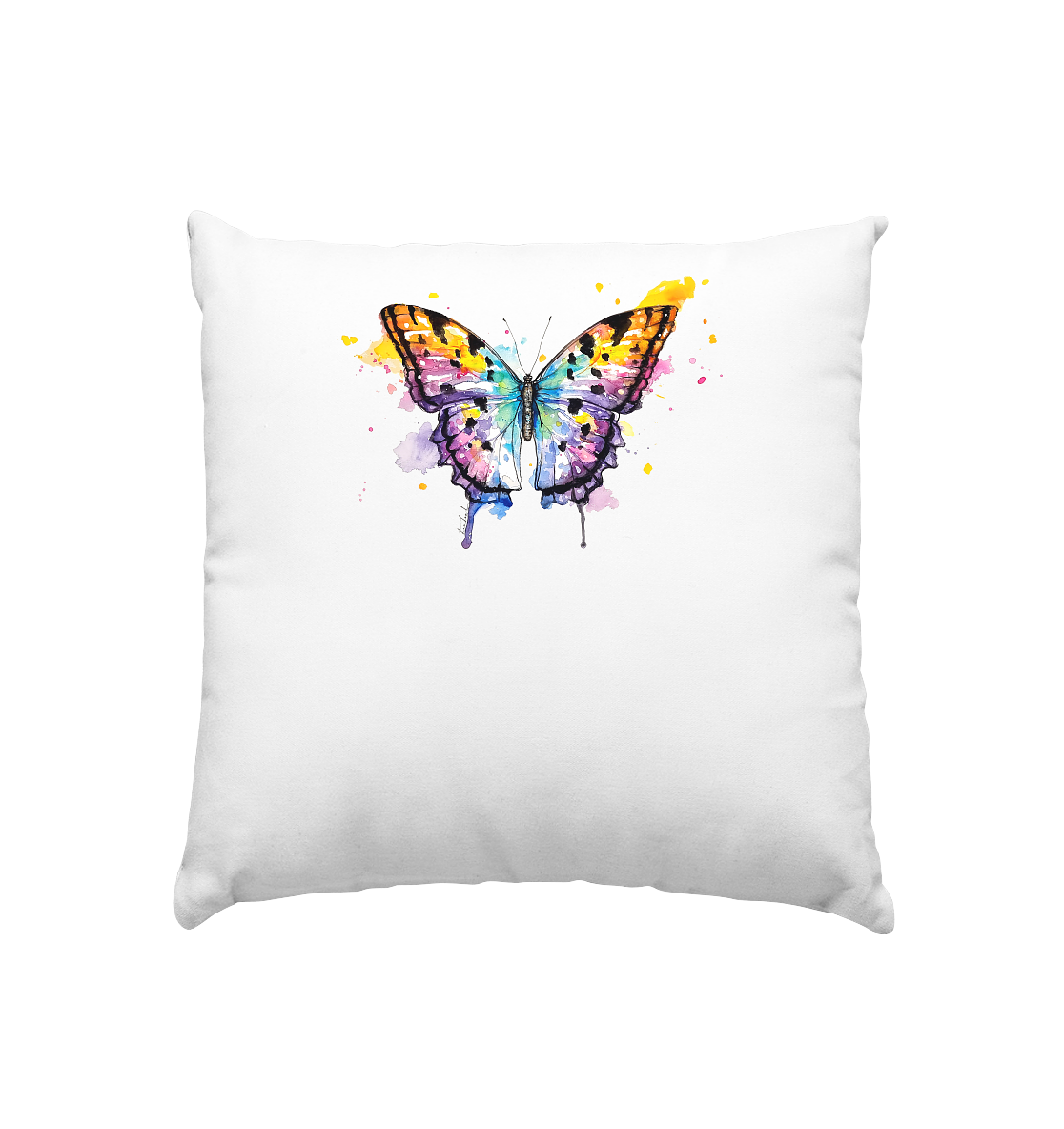 Bunter Schmetterling - Kissen 40x40cm