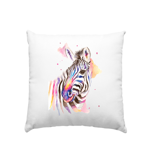 Buntes Zebra - Kissen 40x40cm