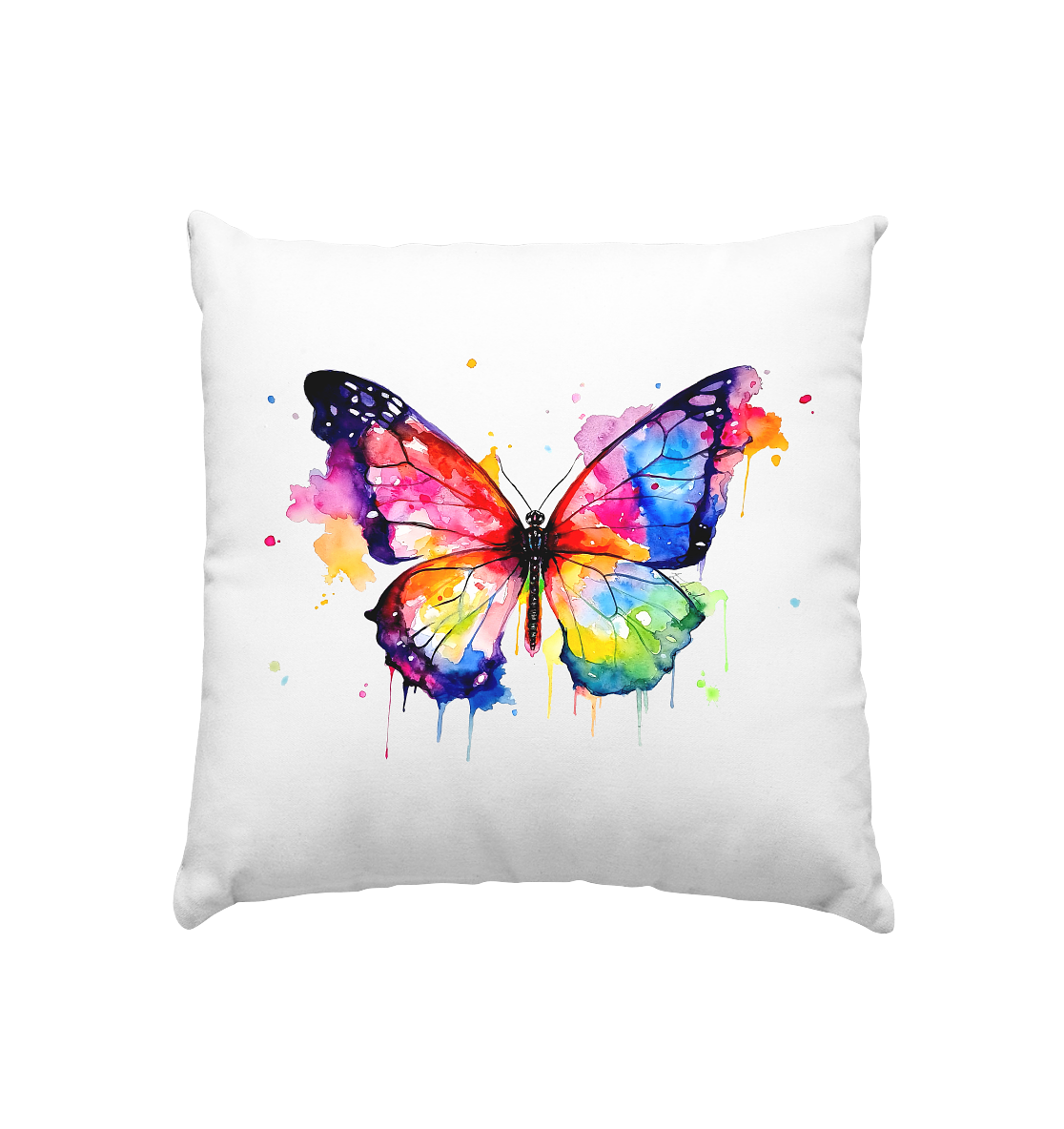 Motiv farbenfroher Schmetterling - Kissen 40x40cm